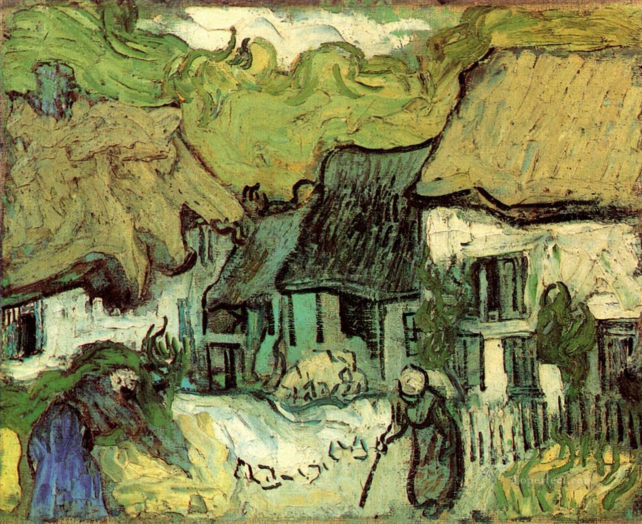 Thatched Cottages in Jorgus Vincent van Gogh Oil Paintings